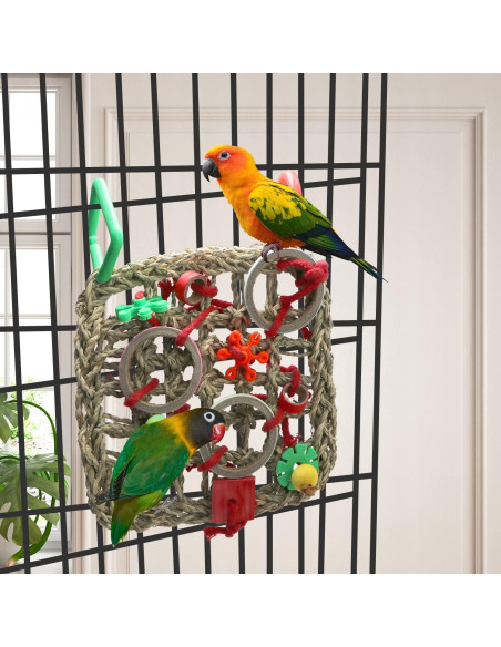 Red de Escalada para Aves Litewood 18x24cm Juguete de Forrajeo