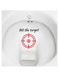 Calcomanías de Objetivo para Inodoro TESWEY - 10 Piezas PVC