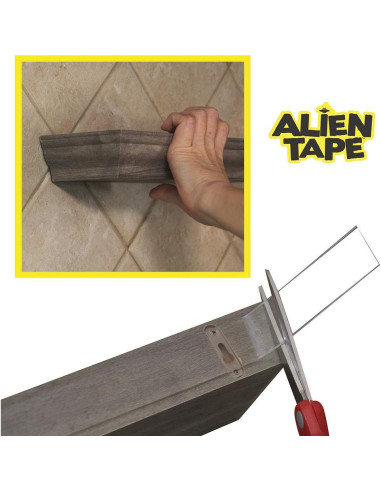 Cinta Doble Cara Alien 9.14m Alta Resistencia Transparente