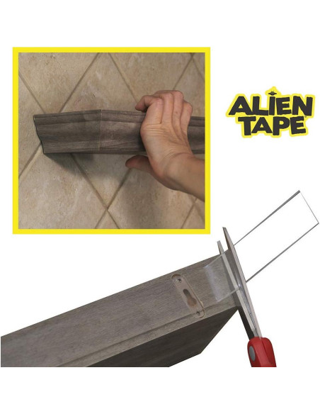 Cinta Doble Cara Alien 9.14m Alta Resistencia Transparente