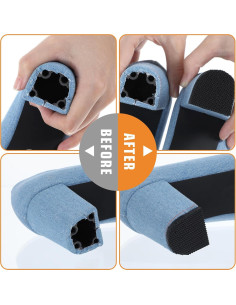 16 Piezas Reemplazo Tacón de Goma Antideslizante HJZHII 6.2cm 2