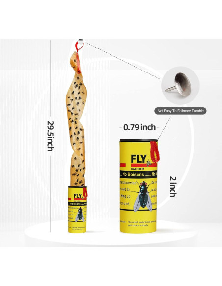 Trampas Adhesivas para Moscas USKICH - 35 Unidades Efectivas