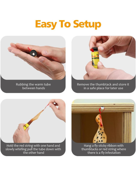 Trampas Adhesivas para Moscas USKICH - 35 Unidades Efectivas