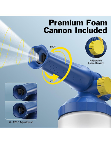 Pistola de Lavado a Presión 5-en-1 SOFIPE con Caño de Espuma