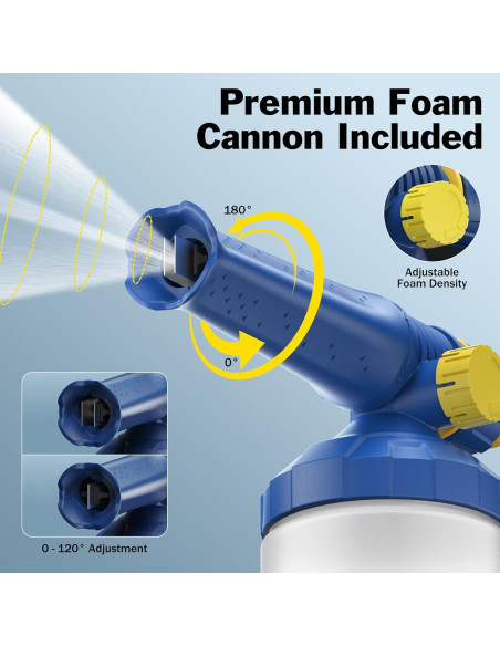 Pistola de Lavado a Presión 5-en-1 SOFIPE con Caño de Espuma