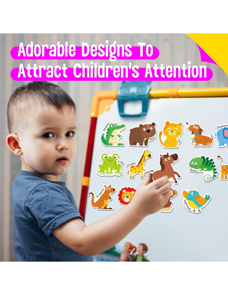 Imanes Magnéticos de Animales A-Z SpriteGru - 26 Piezas Educativas