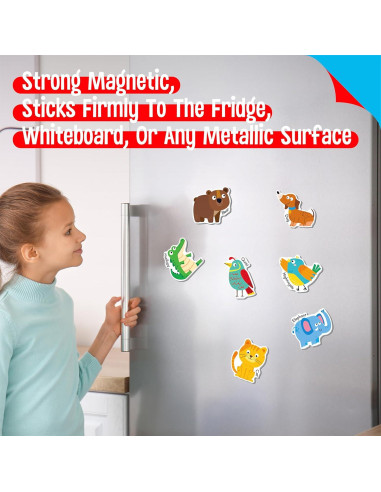 Imanes Magnéticos de Animales A-Z SpriteGru - 26 Piezas Educativas