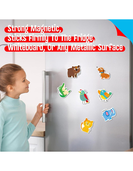 Imanes Magnéticos de Animales A-Z SpriteGru - 26 Piezas Educativas