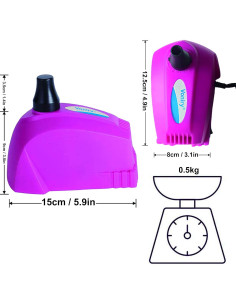 Bomba de Globo Portátil Voniry Inflador Multifuncional 530g 2