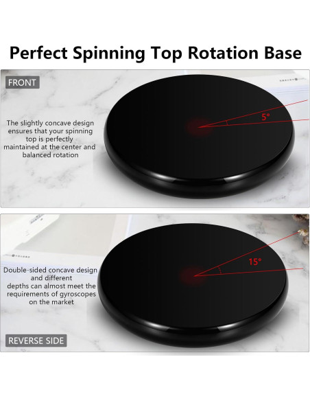 Base de Trompo de Vidrio Óptico CHEETOP 120mm Doble Cóncavo