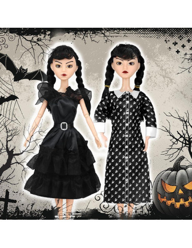 Muñecas Addams 29 cm con Vestidos Negros - Regalos Navidad