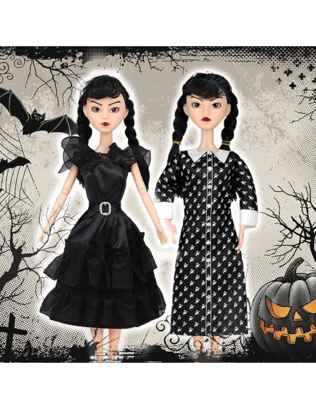 Muñecas Addams 29 cm con Vestidos Negros - Regalos Navidad