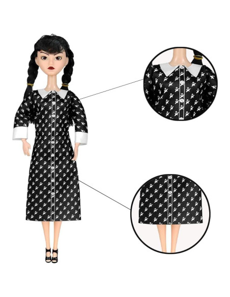 Muñecas Addams 29 cm con Vestidos Negros - Regalos Navidad
