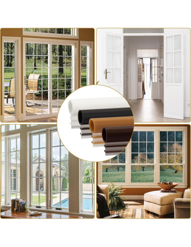 Sello de Burbuja Kerf 1/4" Showingo 30.48m Blanco TPE