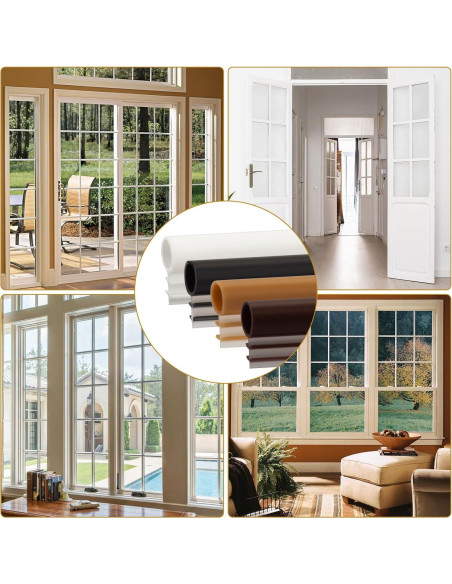 Sello de Burbuja Kerf 1/4" Showingo 30.48m Blanco TPE