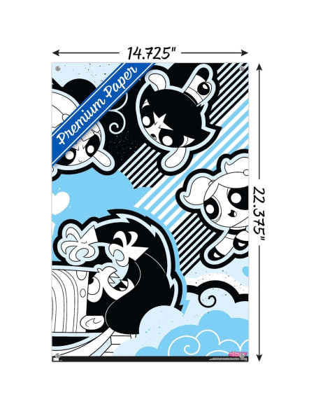 Póster de Pared Las Chicas Superpoderosas Trends 56.83x37.34cm