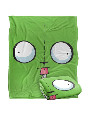 Manta de Microfibra LOGOVISION 127x152cm Cara de Gir Invader Zim