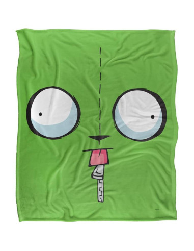 Manta de Microfibra LOGOVISION 127x152cm Cara de Gir Invader Zim