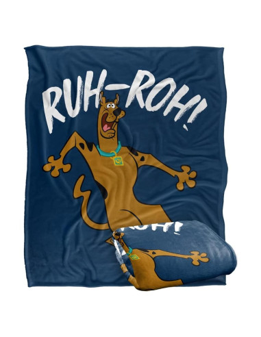 Manta Suave Scooby-Doo Ruh Roh 127x152 cm Poliéster
