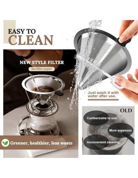 Goteador de Café Acero Inoxidable CMBPNNGS 1-2 Tazas Reutilizable