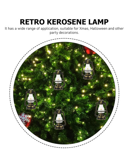 10 Mini Lámparas de Aceite Vintage Artibetter para Decoración