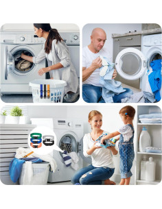 Juego de 50 Clips y Correas de Lavandería Awsxuoor - Nylon 2