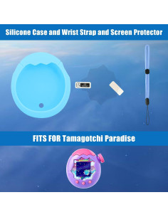 Funda de Silicona YouKnow para Tamagotchi Paradise Azul 3 en 1 2