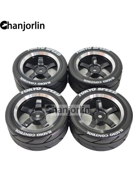 Neumáticos y Ruedas RC 1:10 Chanjorlin 4 Pcs 65mm Drift