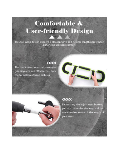 Entrenador de Fuerza de Brazo Jikbeed - Twister Ajustable 27-50 kg