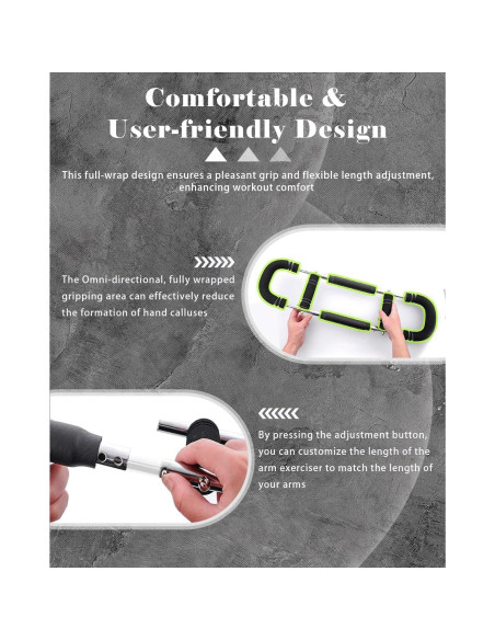 Entrenador de Fuerza de Brazo Jikbeed - Twister Ajustable 27-50 kg