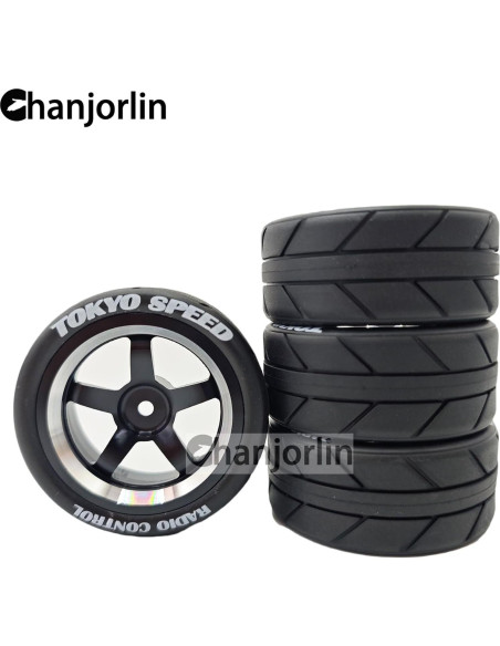 Neumáticos y Ruedas RC 1:10 Chanjorlin 4 Pcs 65mm Drift