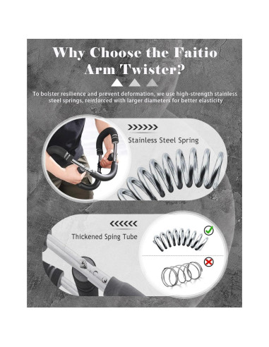 Entrenador de Fuerza de Brazo Jikbeed - Twister Ajustable 27-50 kg