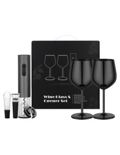 Juego de Sacacorchos Eléctrico MegaTrend con Copas de Acero