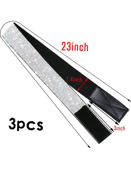 Bandas Elásticas para Peluca AliLeader 4Pcs Plateado 3.5x60cm