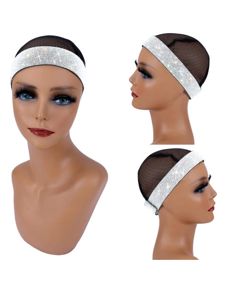 Bandas Elásticas para Peluca AliLeader 4Pcs Plateado 3.5x60cm