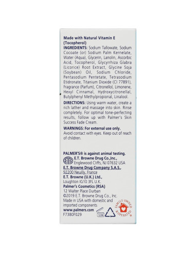 Barra de Limpieza Anti-Manchas Palmer's Skin Success 99.22g