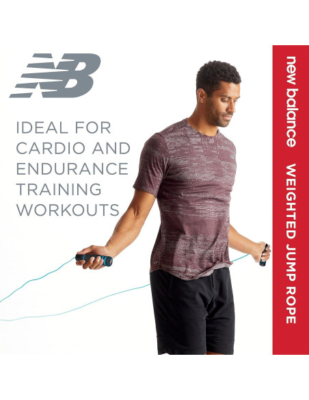 Cuerda de Salto con Peso New Balance 2.74m Ajustable Azul