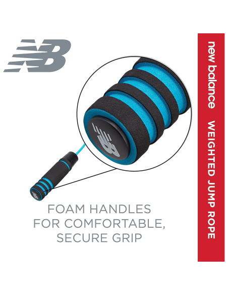 Cuerda de Salto con Peso New Balance 2.74m Ajustable Azul