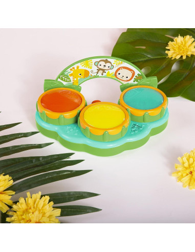 Juguete Tambor Musical Bright Starts Safari Beats 3m+