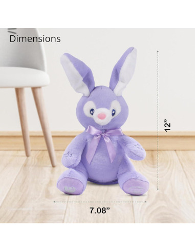 Juguete de Peluche Interactivo Dimple Bella Bunny - Conejo Peek-a-Boo