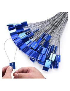 Etiquetas de Seguridad Metálicas Bolt Dropper - 100 Pcs