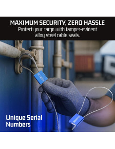 Etiquetas de Seguridad Metálicas Bolt Dropper - 100 Pcs 2