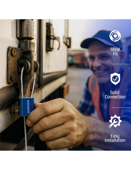 Etiquetas de Seguridad Metálicas Bolt Dropper - 100 Pcs