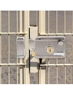 Cerradura de Pestillo Vertical Anti-Robo Plplaaoo de Acero Inoxidable 2