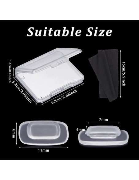 50 Pares Almohadillas Nasales Transparentes Frienda Silicona