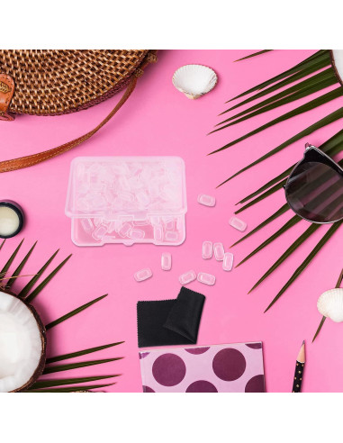 50 Pares Almohadillas Nasales Transparentes Frienda Silicona