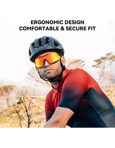 Gafas de Sol Deportivas POPOACTI UV400 Polarizadas para Ciclismo
