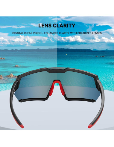 Gafas de Sol Deportivas POPOACTI UV400 Polarizadas para Ciclismo