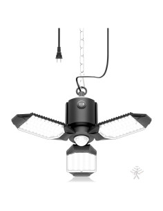 Luz de Garaje LED Toberich 8000LM Sensor de Movimiento 3 Modos