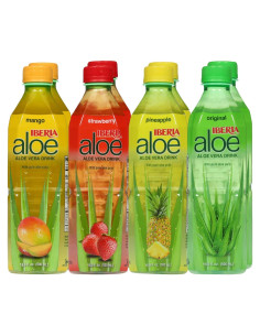 Bebida de Aloe Vera Iberia con Pulpa - Variedad 8 Pack